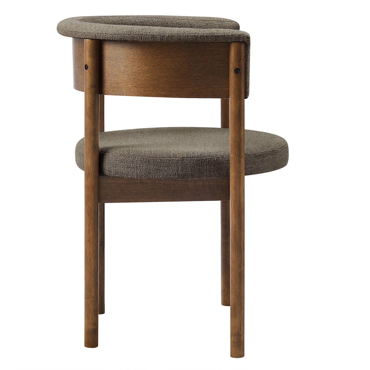 Clea Curved Upholstered Dining Chairs – Set of 2 Modern Accent Chairs for Dining Room or Kitchen