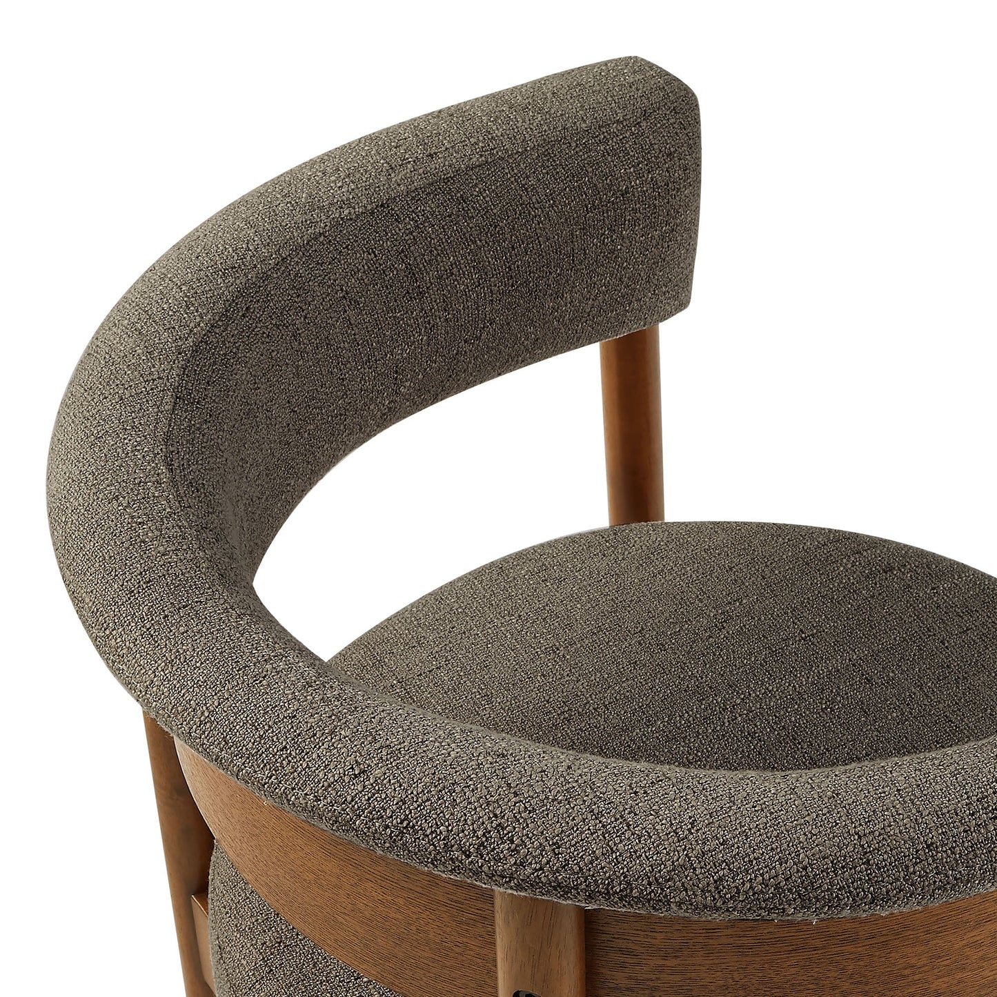Clea Curved Upholstered Dining Chairs – Set of 2 Modern Accent Chairs for Dining Room or Kitchen