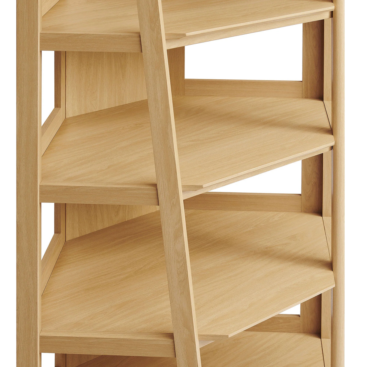 Bixby 71 Inch Corner Bookshelf
