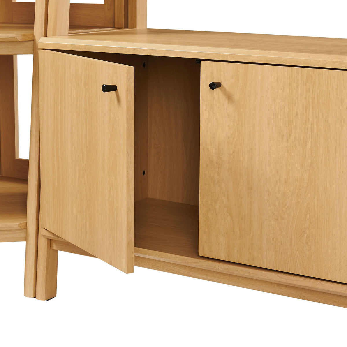 Bixby 3-Piece Corner Bookshelf Set with Wide Bookshelves