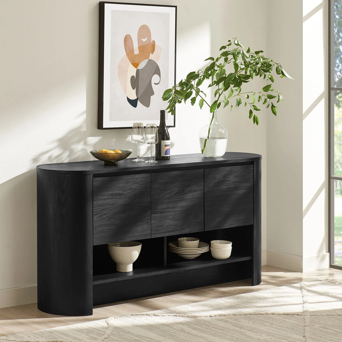 Duval 62 Inch Oval Sideboard