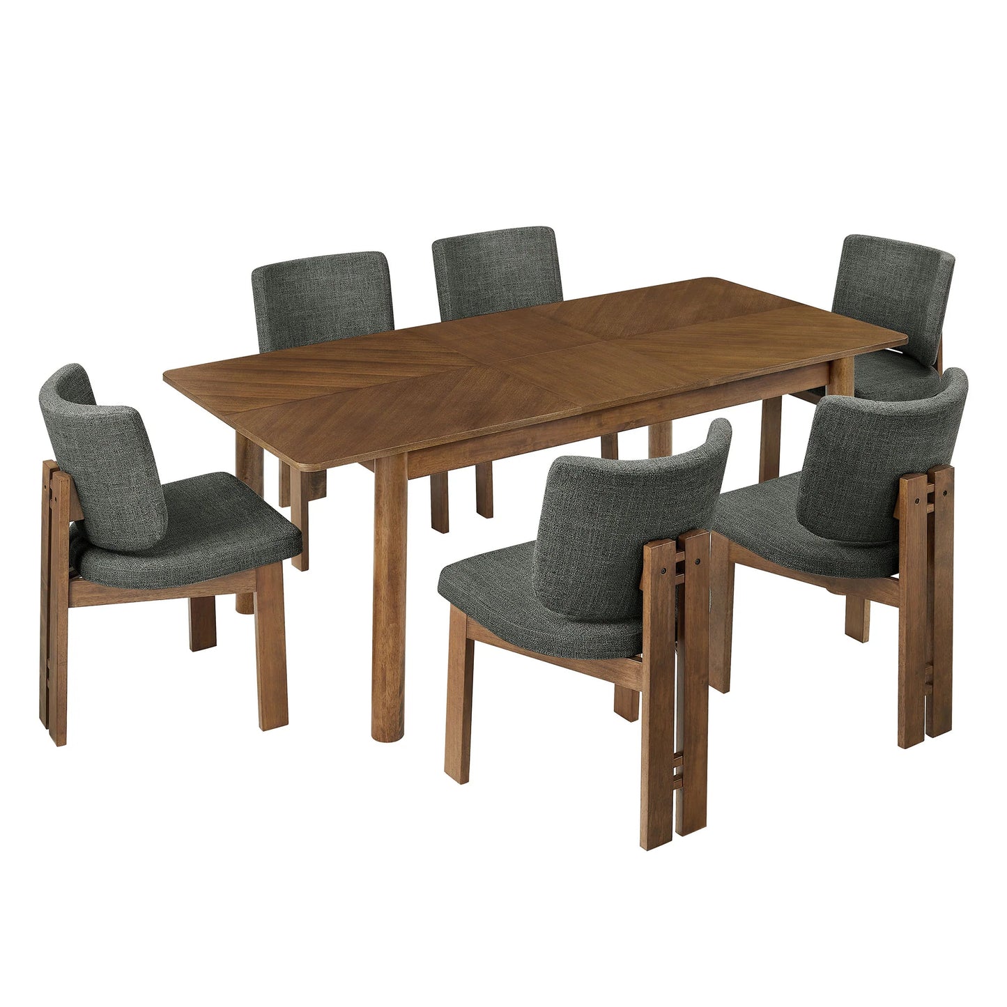 Alba 7-Piece Dining Set – Modern Dining Table with 6 Chairs for Kitchen or Dining Room