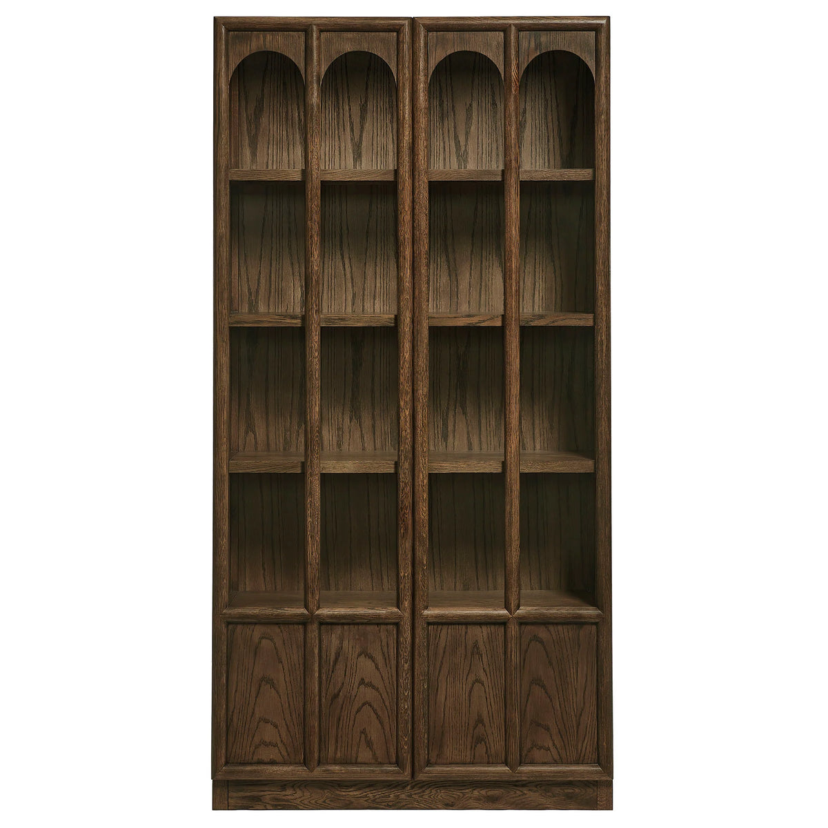 Anwen Solid Wood and Glass Display Cabinet