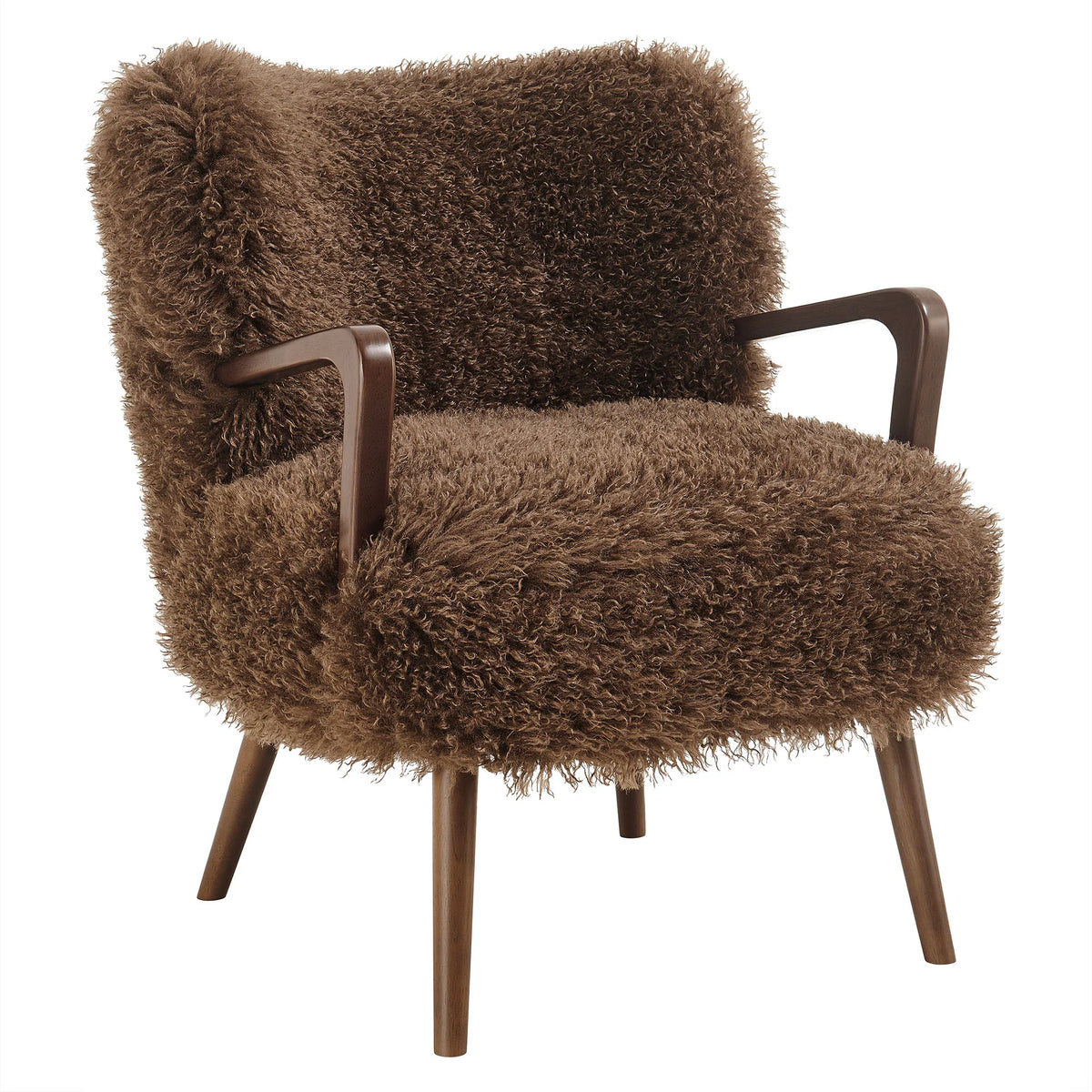 Zerra Faux Shearling Accent Armchair
