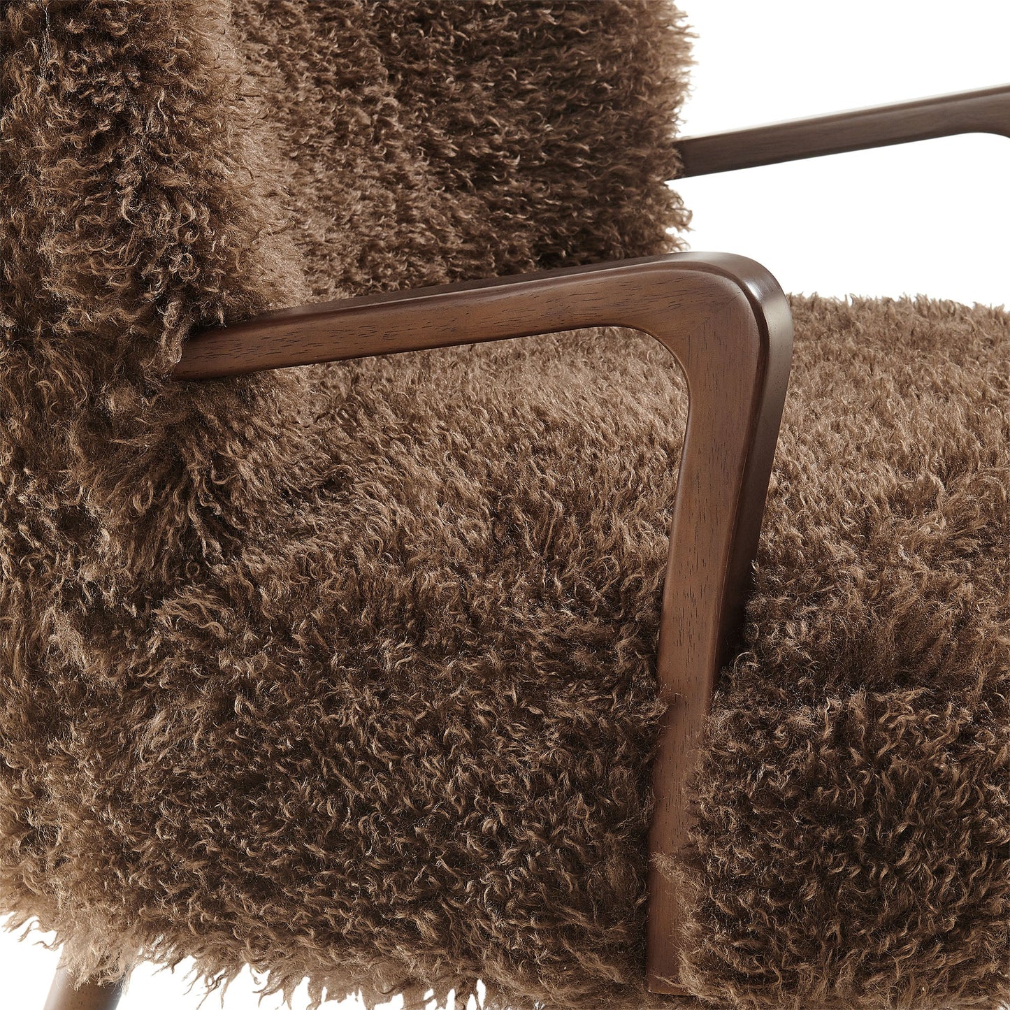Zerra Faux Shearling Accent Armchair