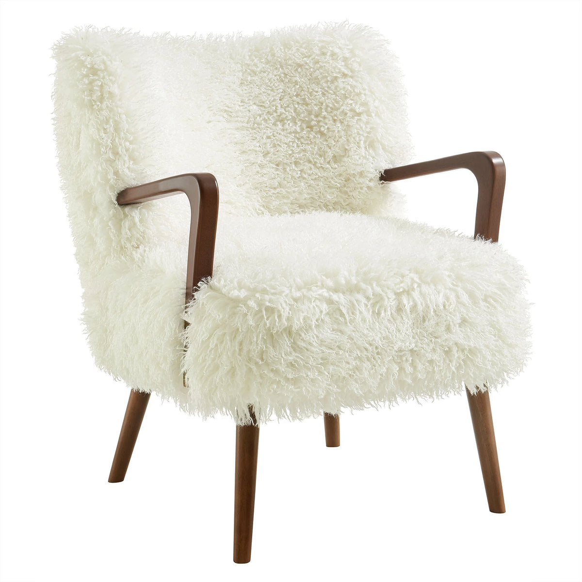 Zerra Faux Shearling Accent Armchair