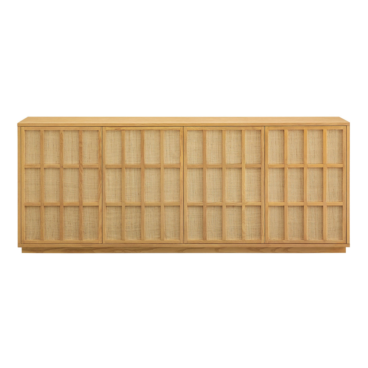 Aiko 76 Inch Japandi Sideboard in Light Oak
