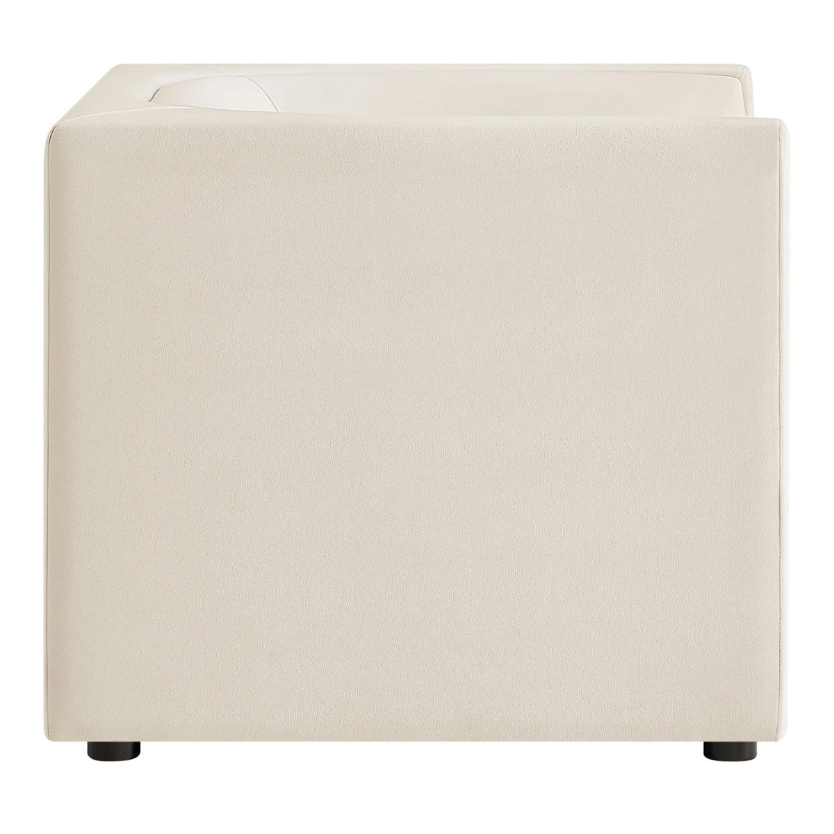 Hilda Curved Back Performance Velvet Armchair