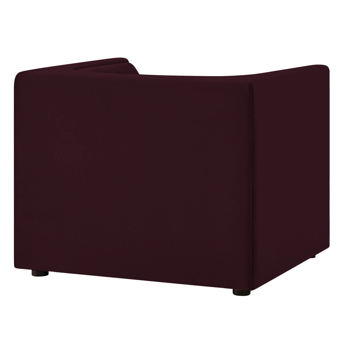 Hilda Curved Back Performance Velvet Armchair