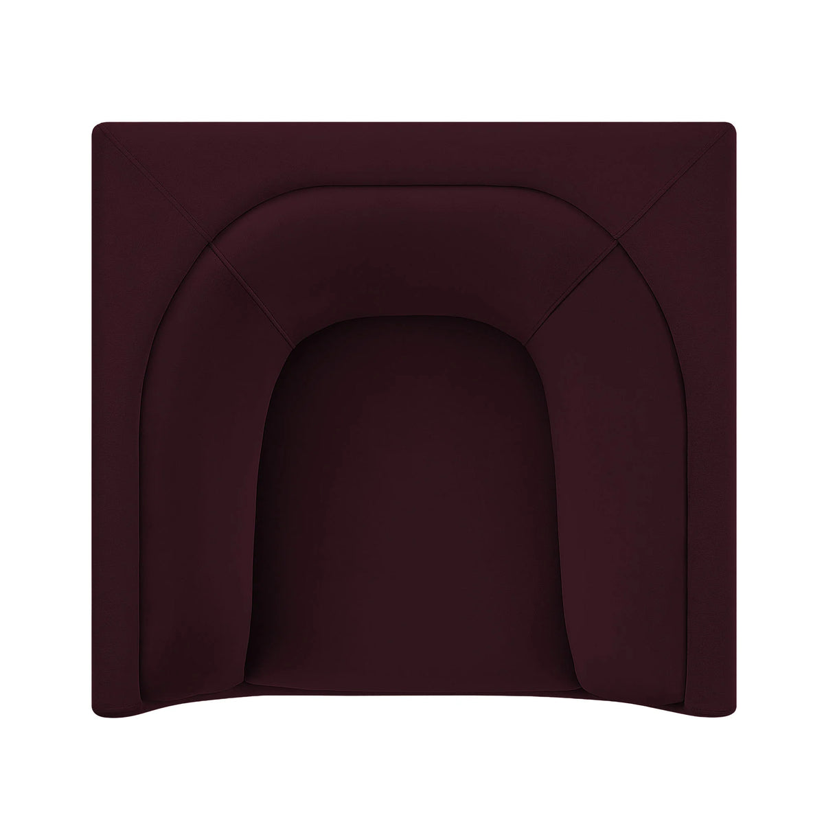 Hilda Curved Back Performance Velvet Armchair