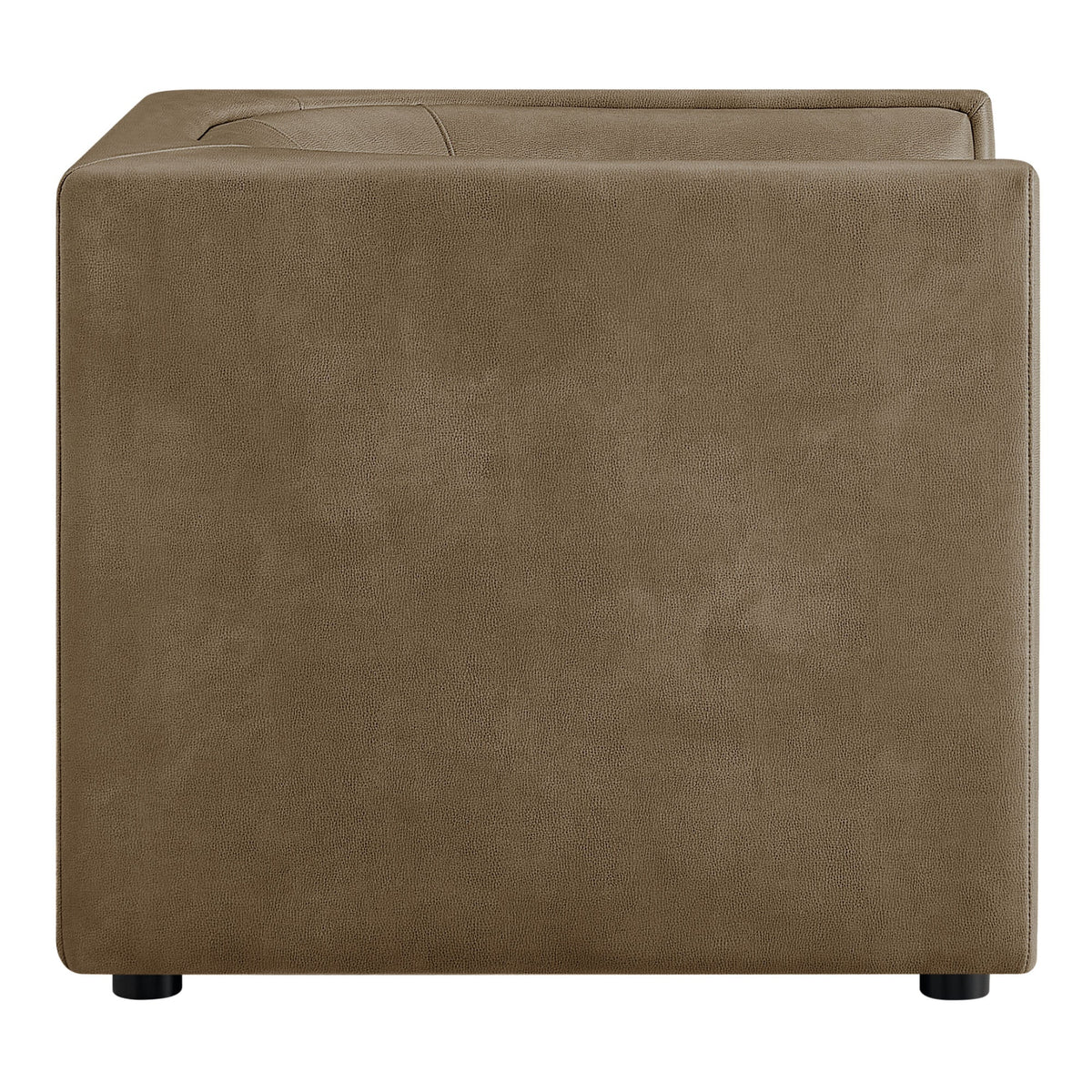 Hilda Curved Back Vegan Leather Armchair
