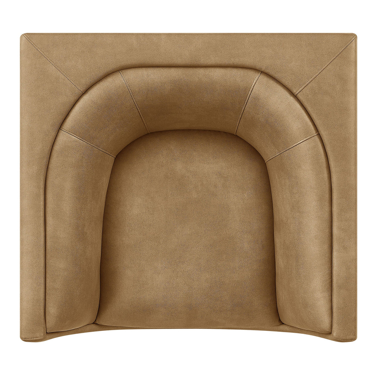 Hilda Curved Back Vegan Leather Armchair