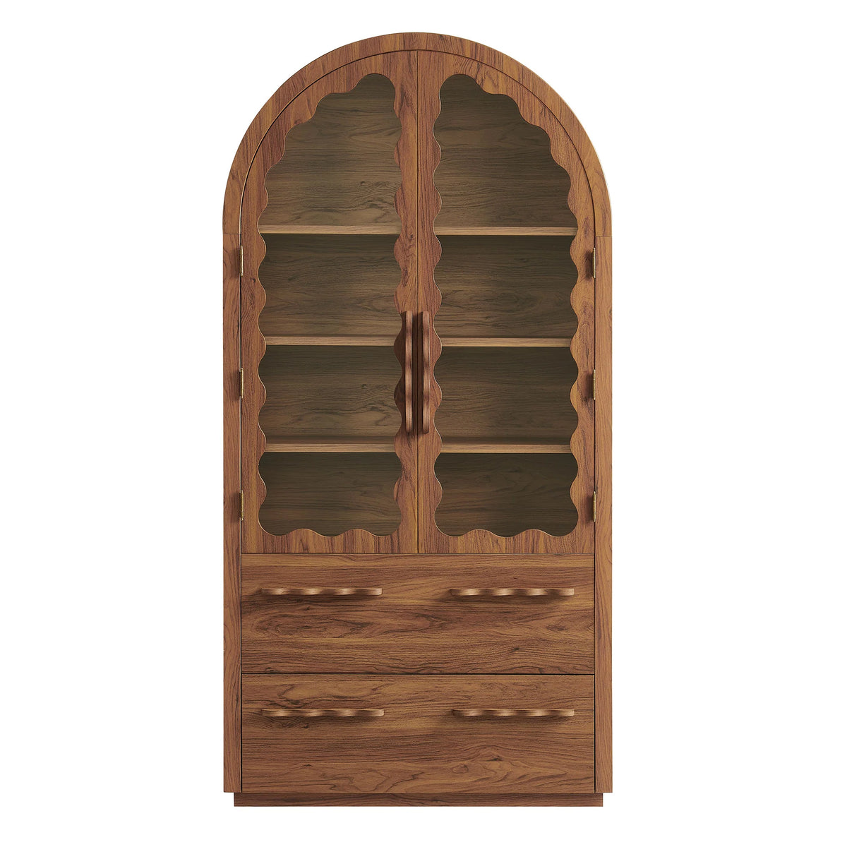 Rory 76 Inch Arched Kitchen Pantry Cabinet