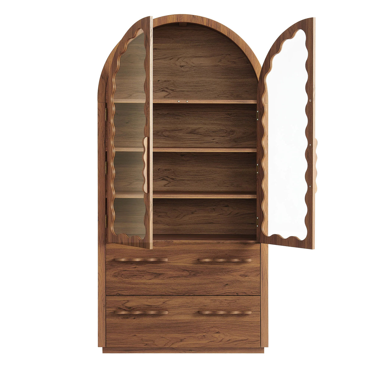 Rory 76 Inch Arched Kitchen Pantry Cabinet