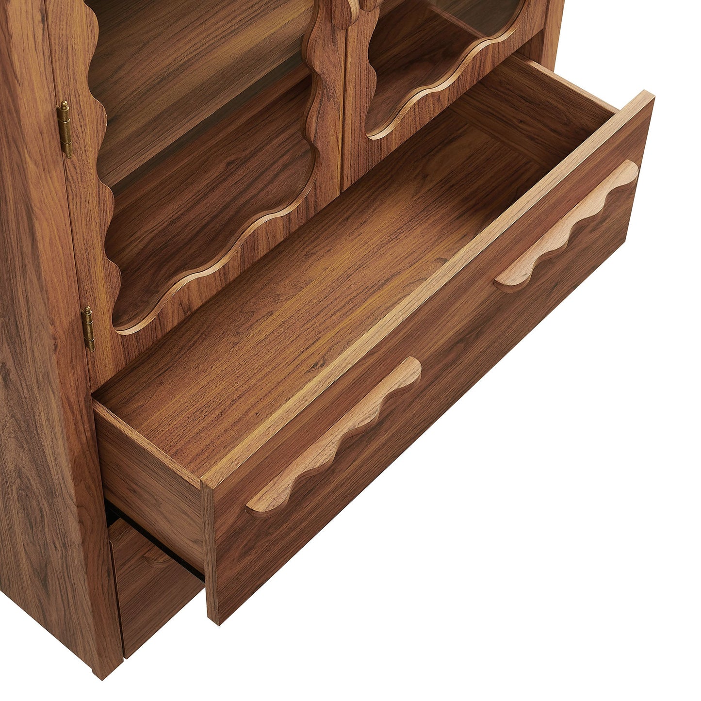 Rory 76 Inch Arched Kitchen Pantry Cabinet