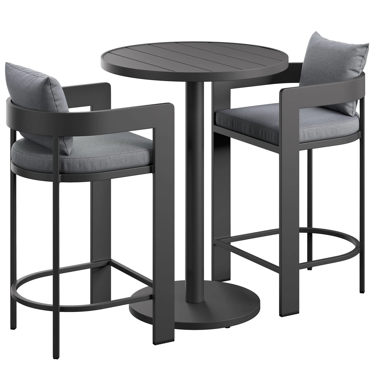 Tahoe 3-Piece Outdoor Aluminum Bar Set