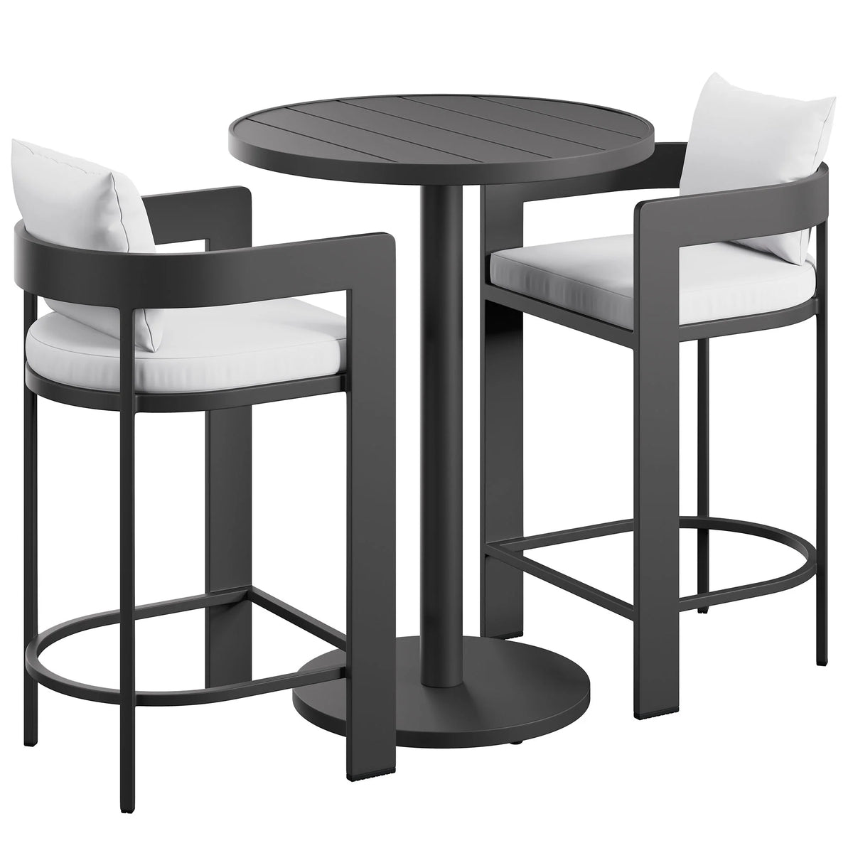 Tahoe 3-Piece Outdoor Aluminum Bar Set