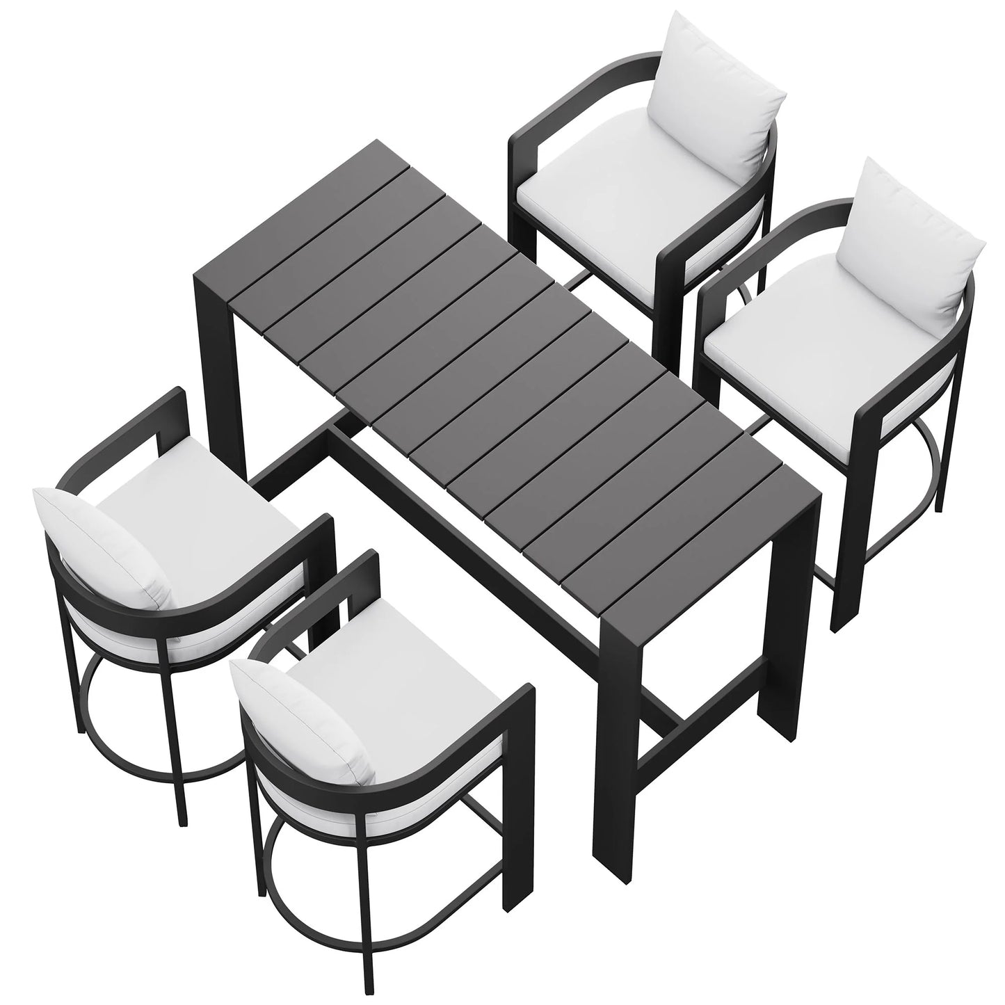 Tahoe 5-Piece Outdoor Bar Table Set