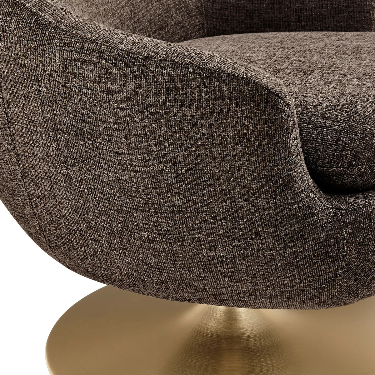 Quimby Melange Chenille Swivel Accent Chair