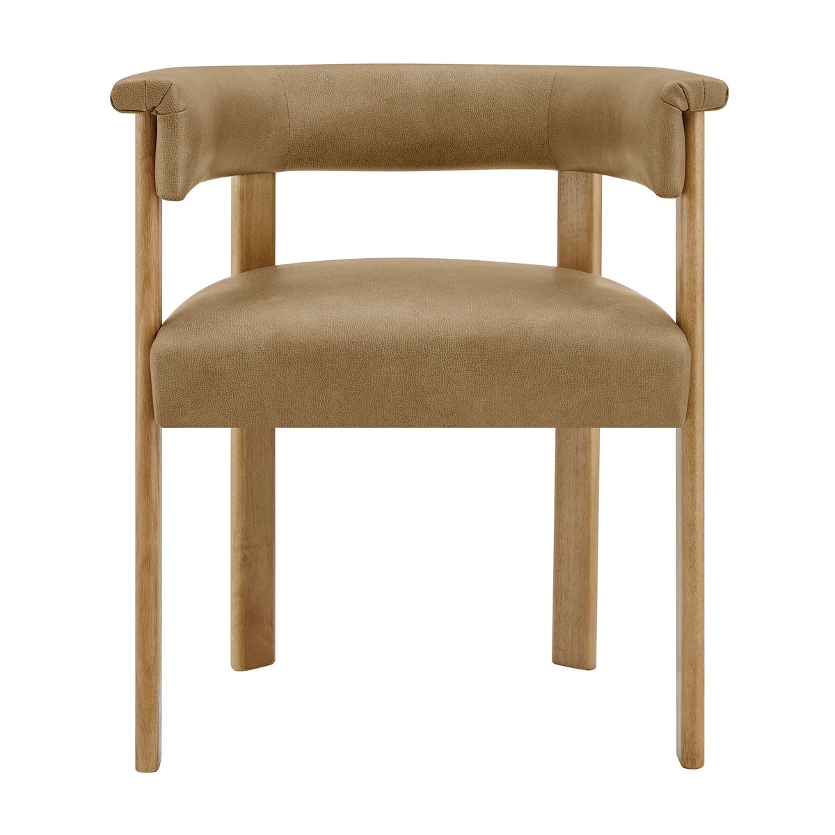 Imogen Vegan Leather Barrel Dining Chairs Set of 2
