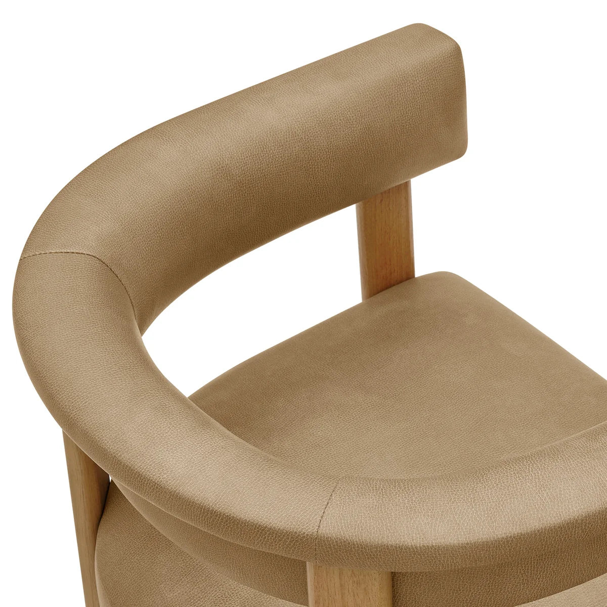 Imogen Vegan Leather Barrel Dining Chairs Set of 2