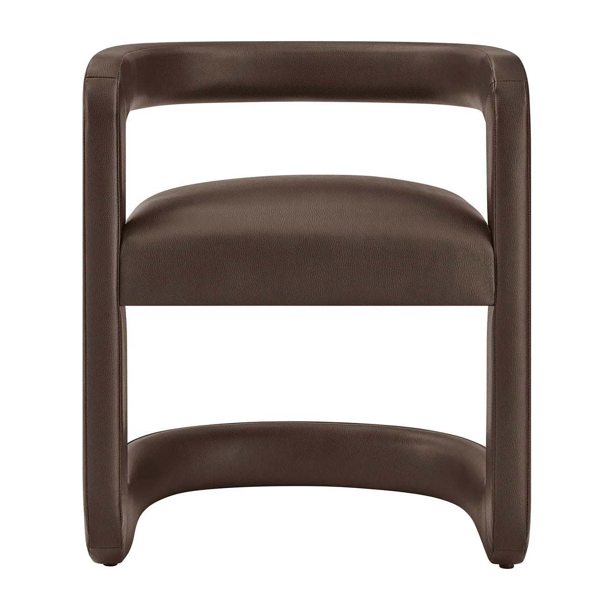 Winslow Vegan Leather Barrel Dining Chair