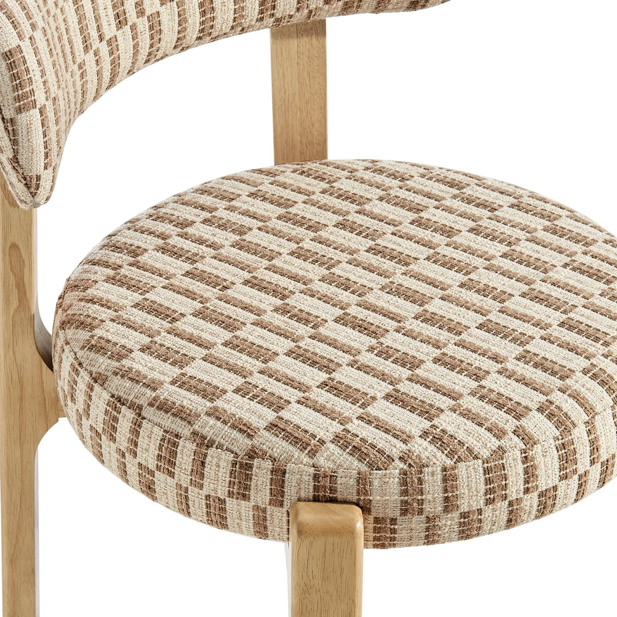 Marsha Retro Upholstered Fabric Dining Chairs Set of 2