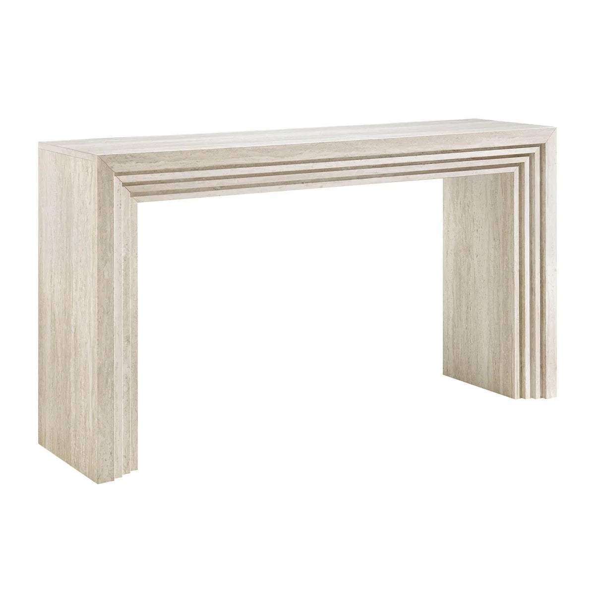 Olney 63 Inch Fluted Console Table Walnut
