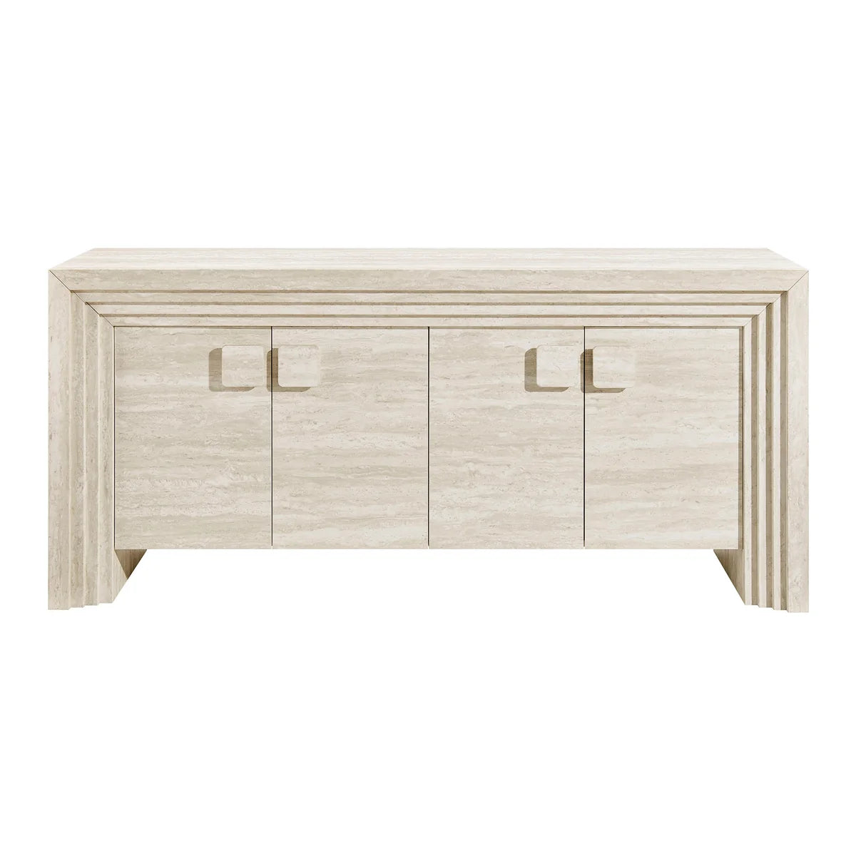 Olney 4‑Door Fluted Sideboard Walnut