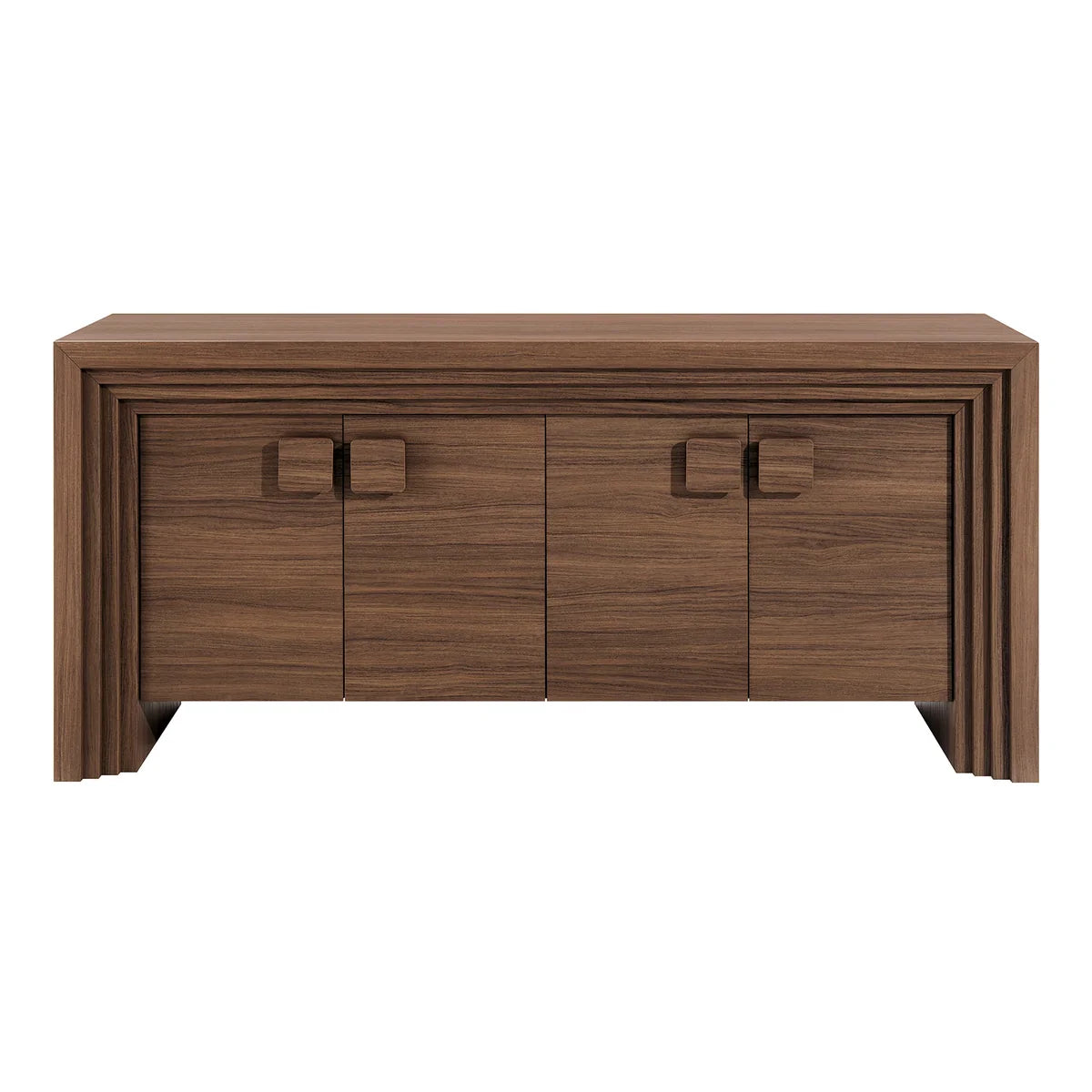 Olney 4‑Door Fluted Sideboard Walnut