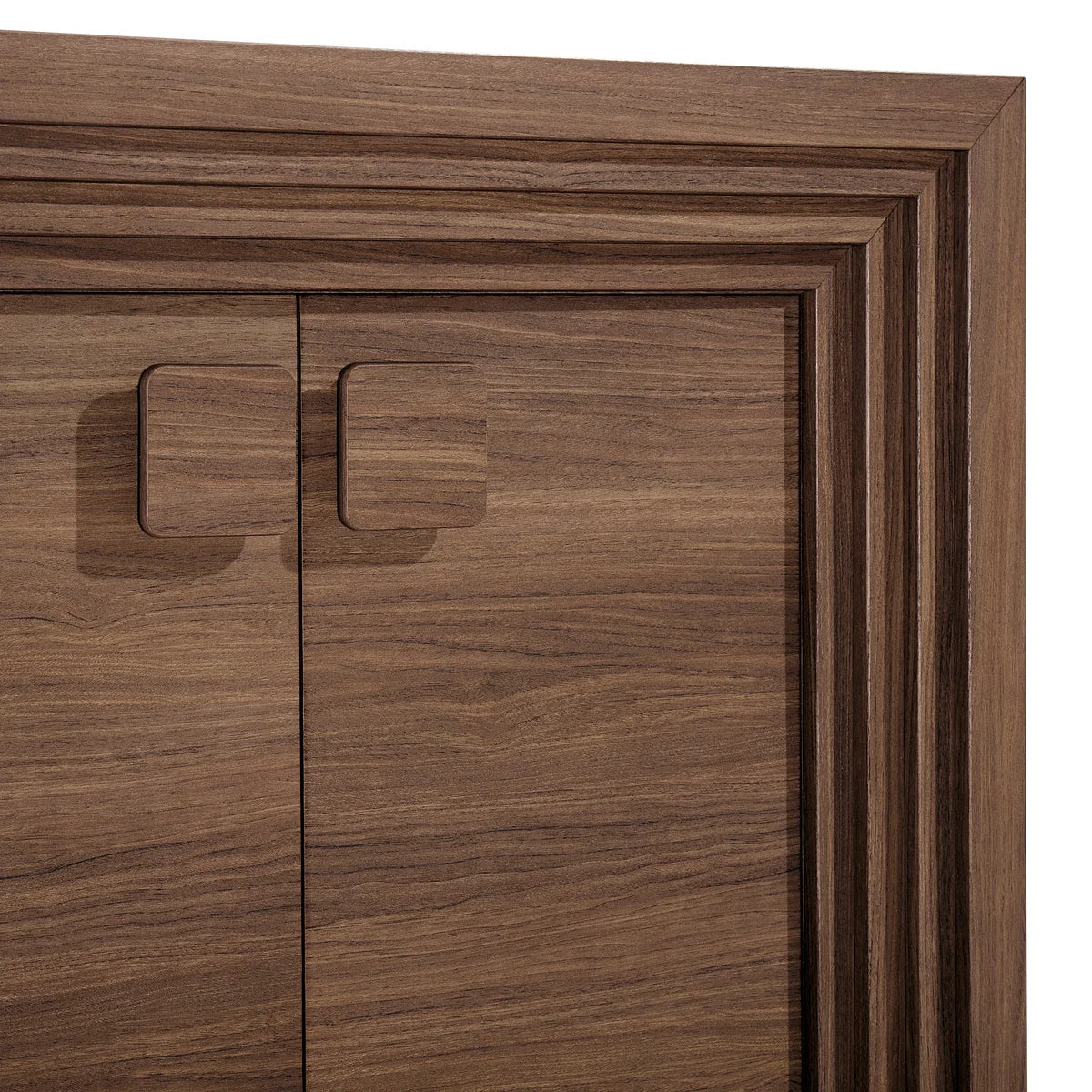 Olney 4‑Door Fluted Sideboard Walnut