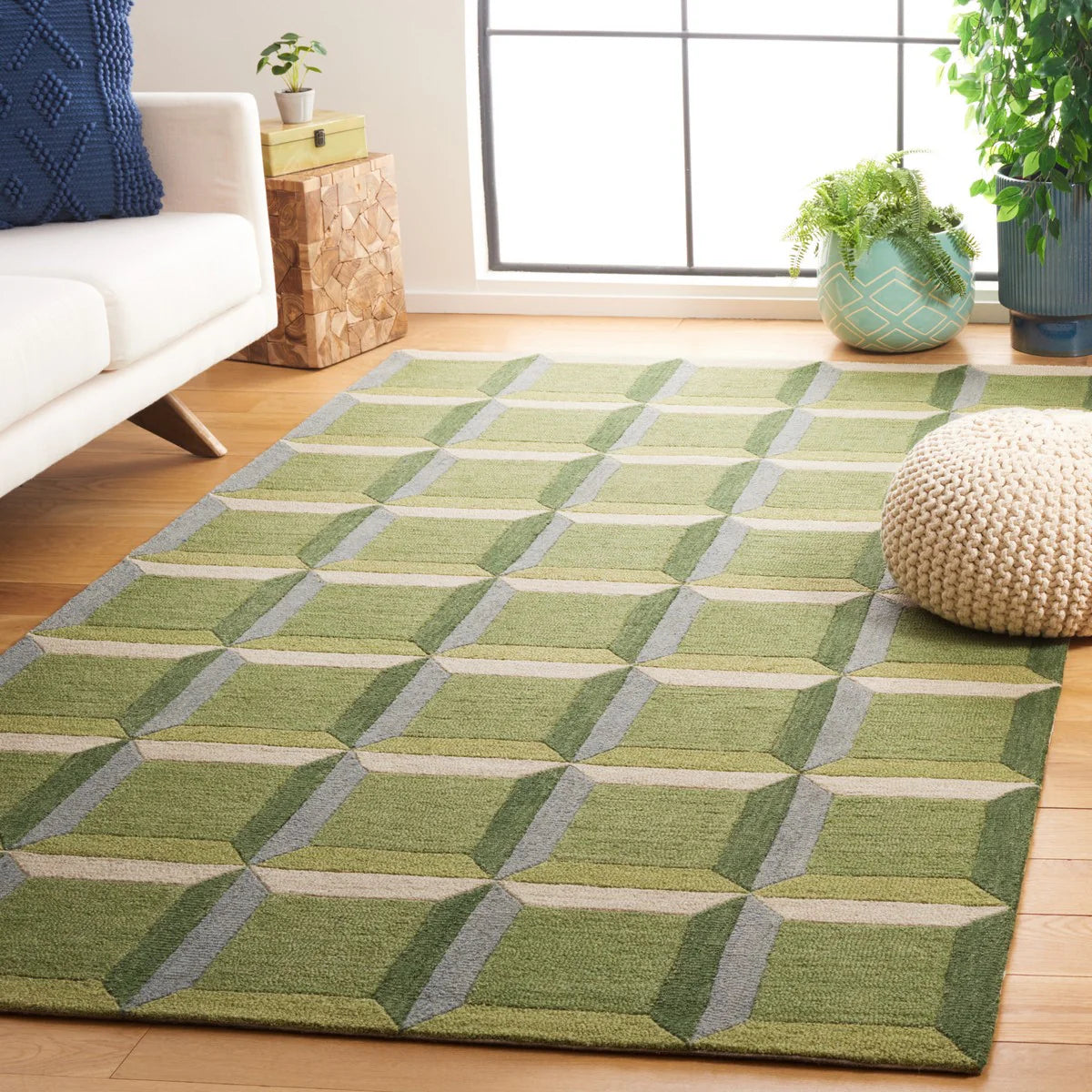 Genre Hand Tufted Modern Rug - Luxurious and Contemporary Area Rug for Elegant Interiors