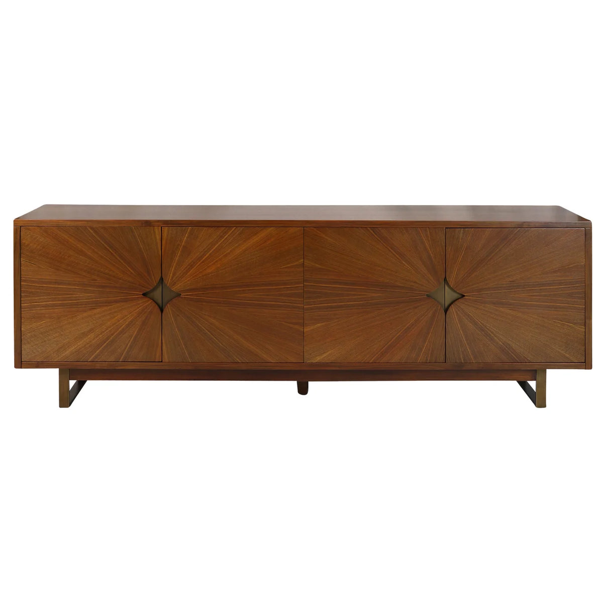 Constellation Sideboard Caramel Walnut Veneer Mahogany 4 Door