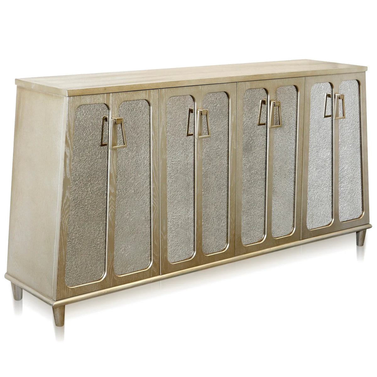 Barnes 4-Door Antique Mirror Panels Sideboard