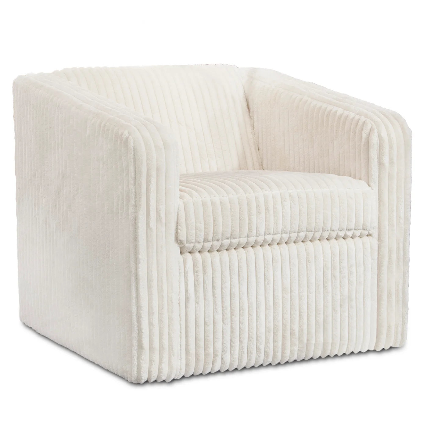 Sandoval Swivel Chair | Mega Ivory on Hardwood Frame – Elegant and Comfortable Swivel Chair for Modern Interiors