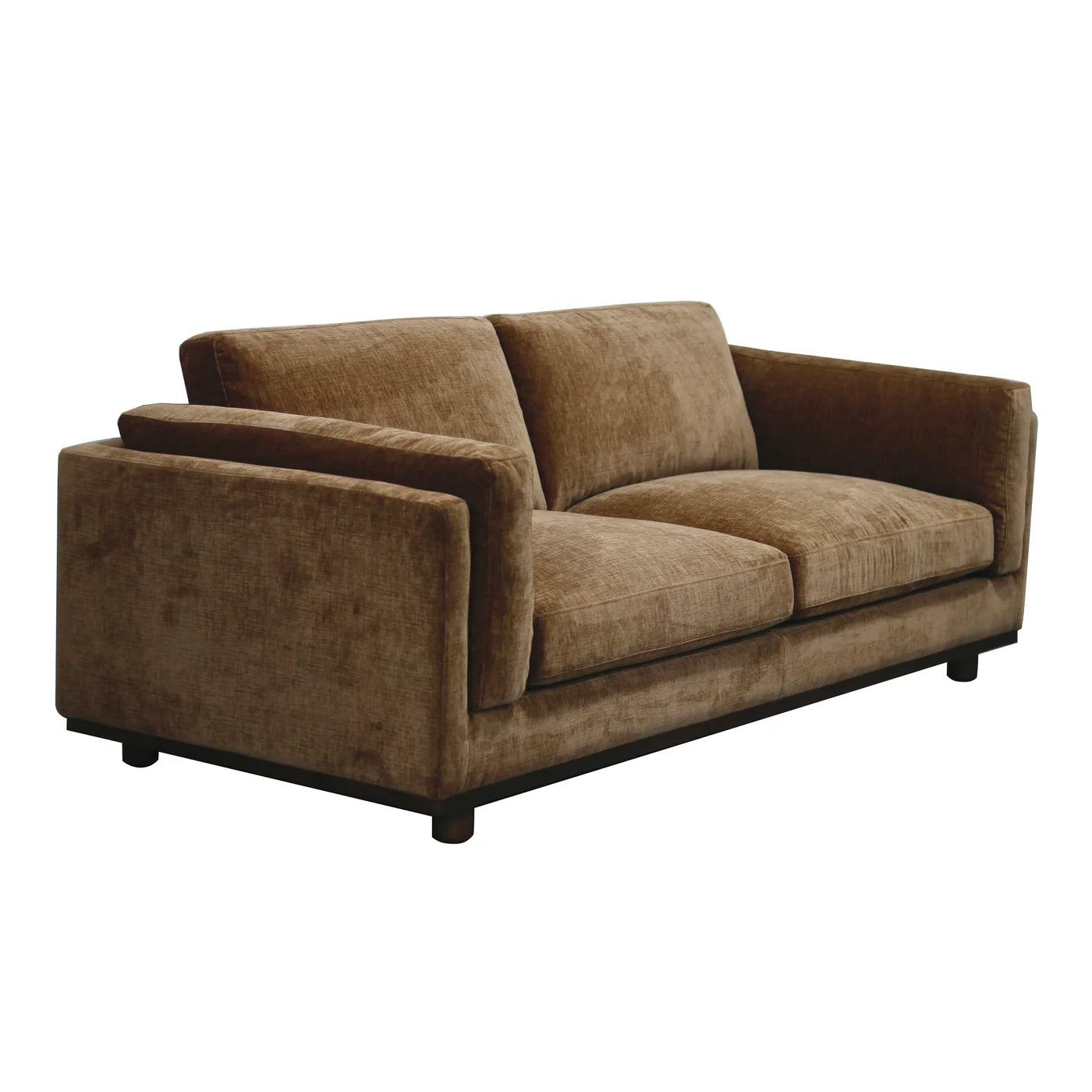 Garan Sofa – Contessa Ginger Fabric Upholstery on Sturdy Hardwood Frame
