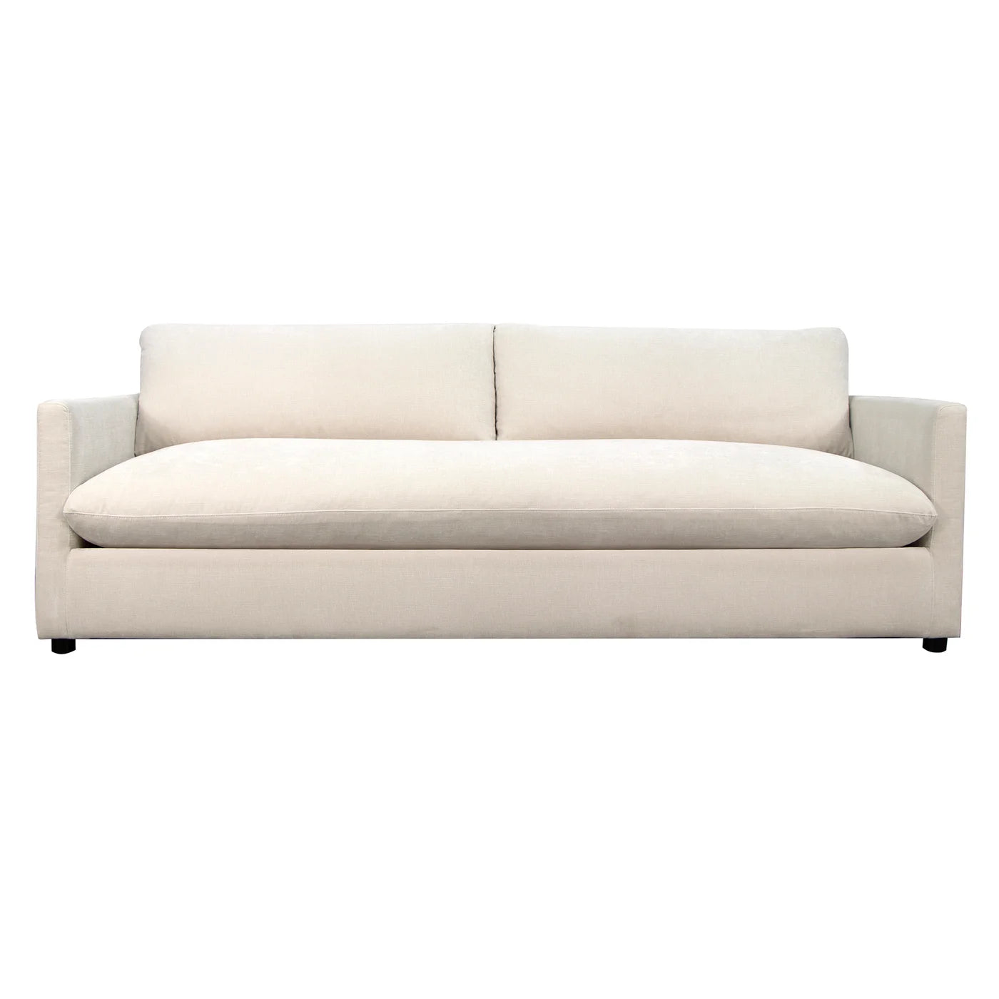 Afton Sofa - Contessa Ivory Linen Fabric on Hardwood Frame – Elegant and Comfortable Seating for Modern Living Spaces