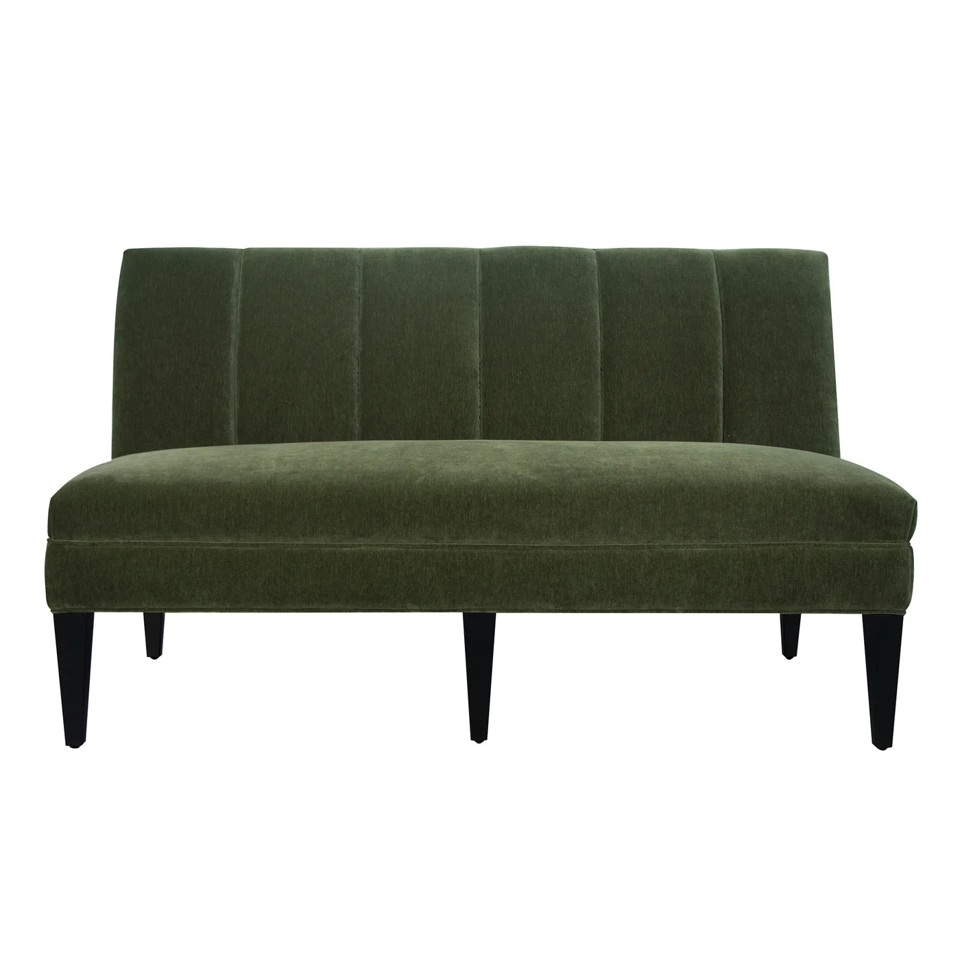Laren Banquette | Emerald Velvet on Hardwood Frame – Luxurious and Stylish Seating for Modern Dining or Living Spaces
