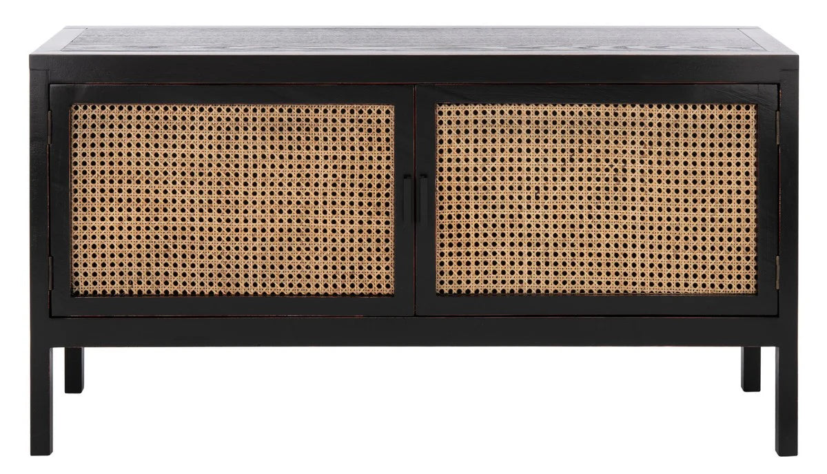 Karel 2 Door Media Stand - Contemporary TV Console with Hidden Storage