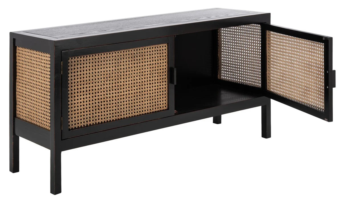 Karel 2 Door Media Stand - Contemporary TV Console with Hidden Storage