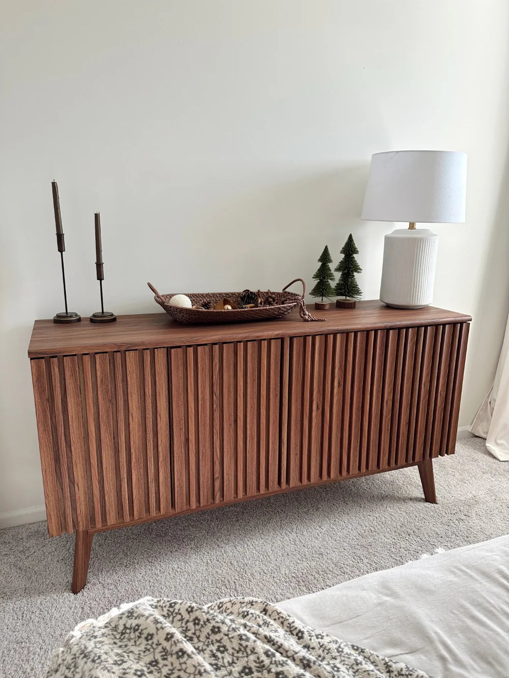 Helena 4 Door 4 Shelf Media Stand - Modern TV Console with Ample Storage