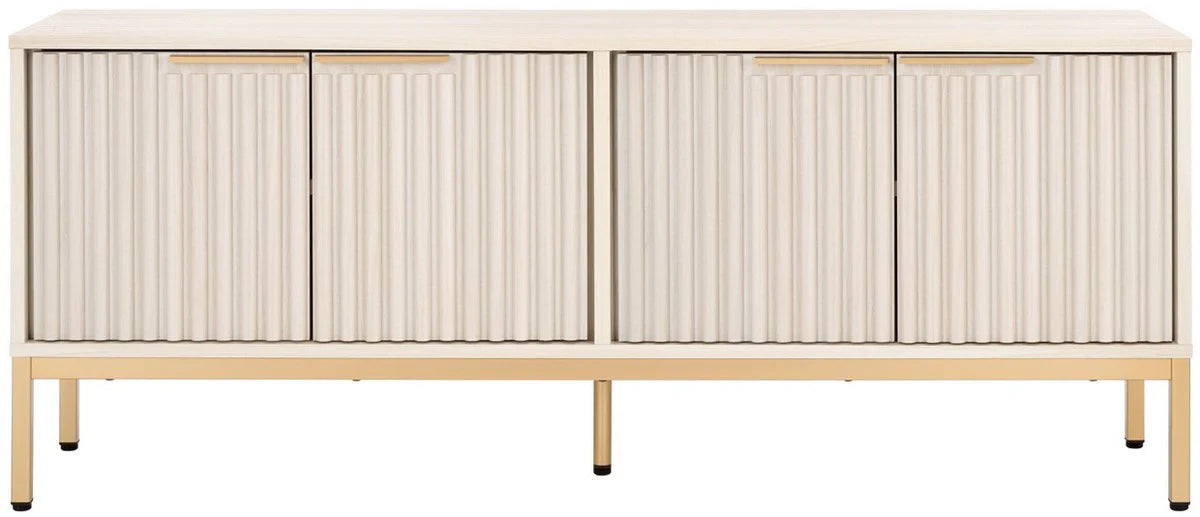 Lylia 4 Door Media Stand - Modern Storage TV Console for Living Room