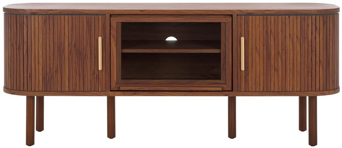 Tealla Media Stand - Contemporary TV Console with Stylish Storage