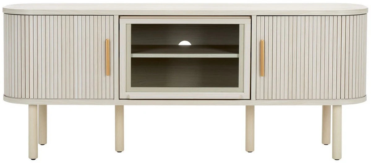 Tealla Media Stand - Contemporary TV Console with Stylish Storage