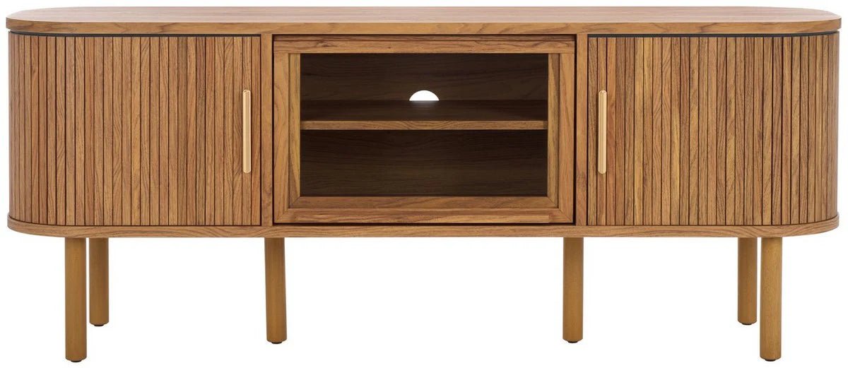 Tealla Media Stand - Contemporary TV Console with Stylish Storage