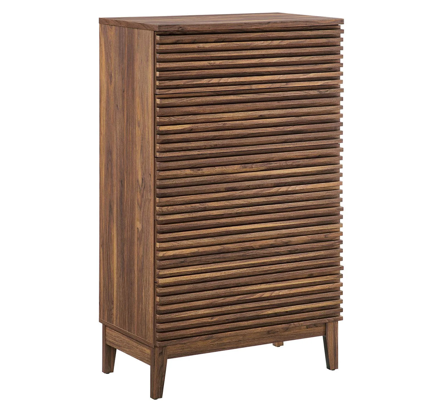 Render Mid-Century 5-Drawer Dresser Chest for Elegant Bedroom Storage and Organization Solutions DISC