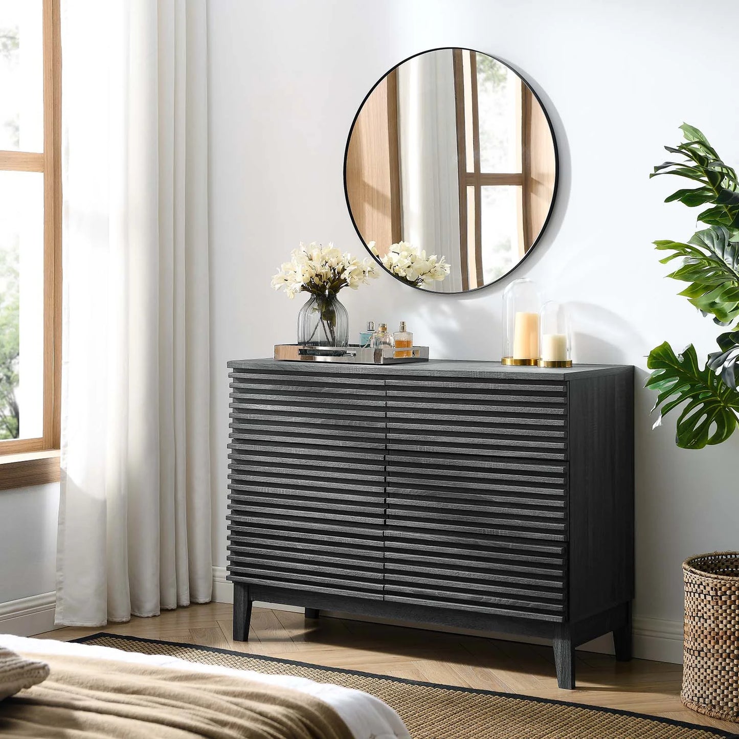 Render Charcoal 6-Drawer Dresser for Modern Storage and Style