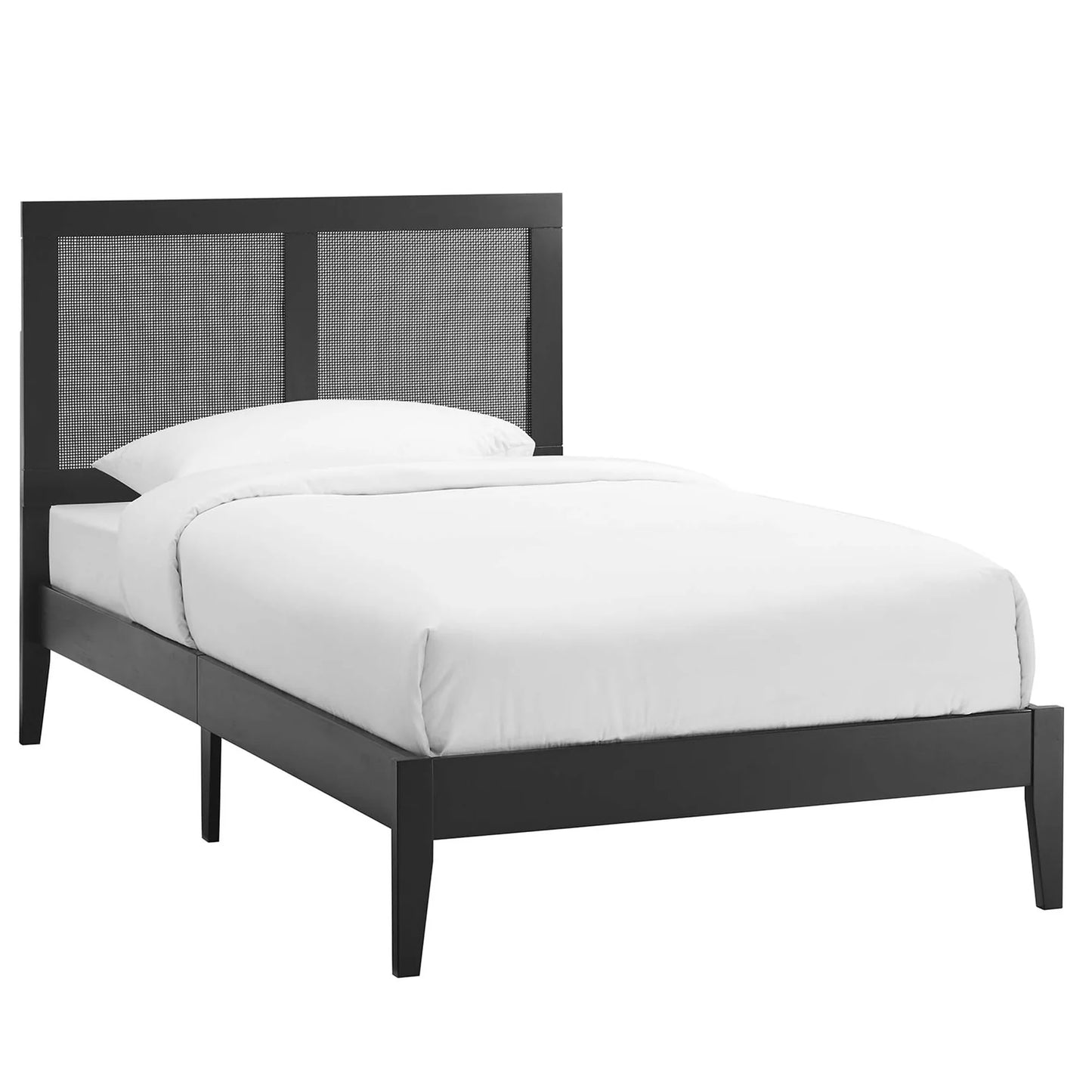 Sirocco Elegant Rattan & Wood Twin Bed – Stylish and Durable Bedroom Furniture with a Modern Touch