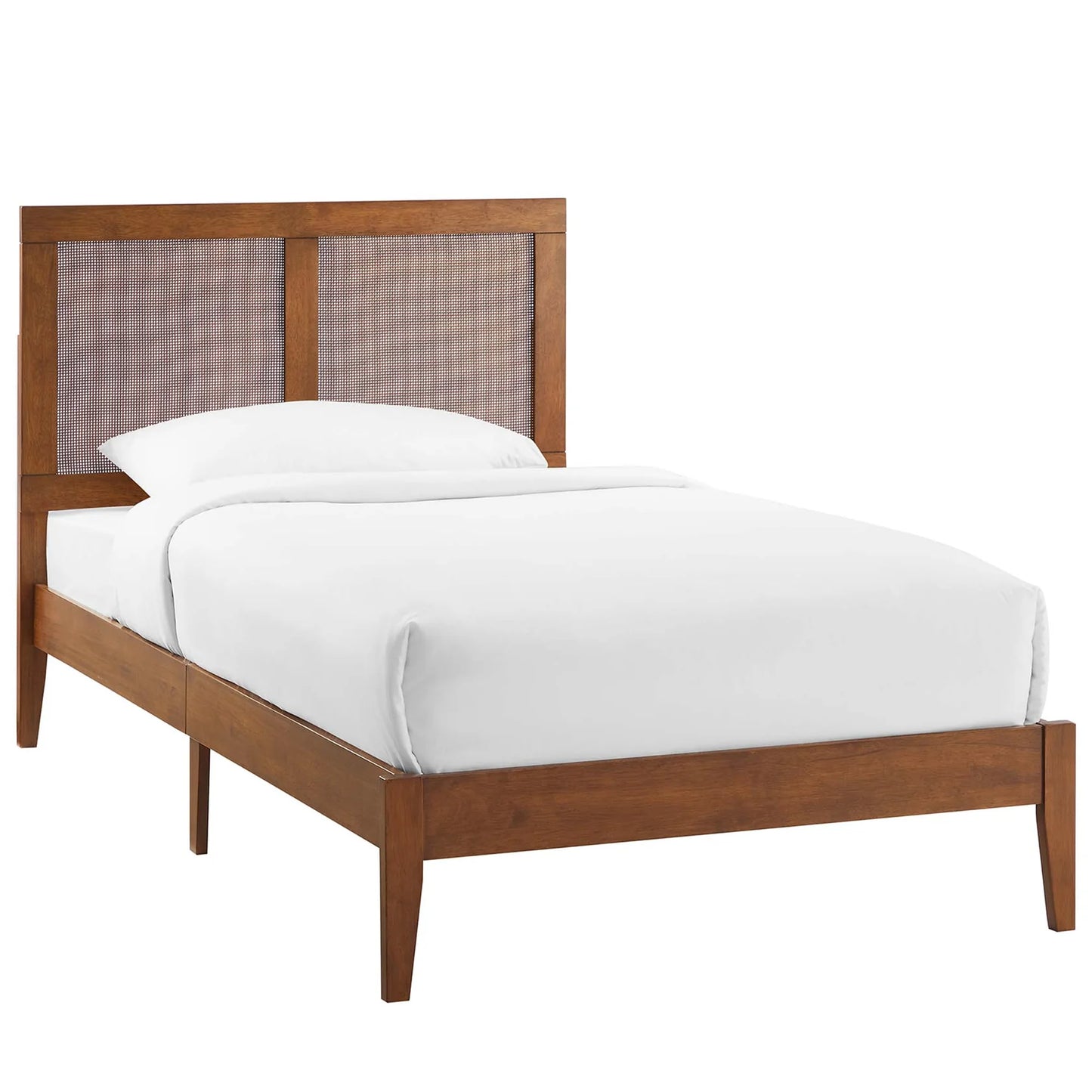 Sirocco Elegant Rattan & Wood Twin Bed – Stylish and Durable Bedroom Furniture with a Modern Touch