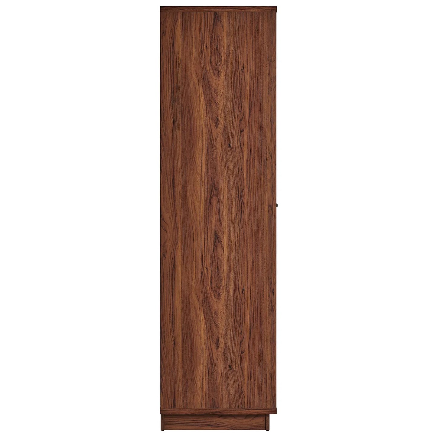 Capri 70" Tall Wood Grain Storage Cabinet in Walnut – Stylish and Spacious Storage Solution for Modern Interiors
